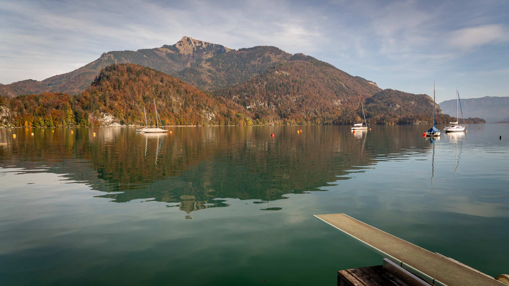 Even at the start of Autumn, Salzburgerland's lakes are still tempting
