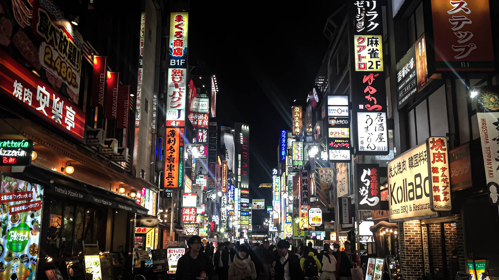 探索东京明亮的灯光