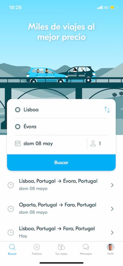 BlaBlaCar旅行应用程序