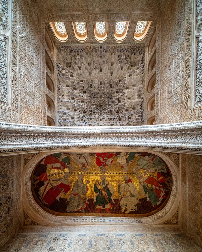 格拉纳达阿尔罕布拉宫的天花板