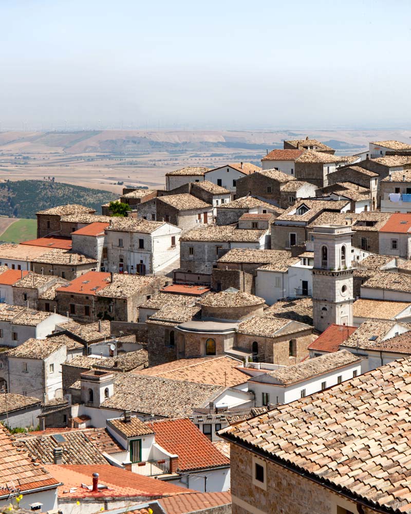 Bovino Puglia的堆叠房屋