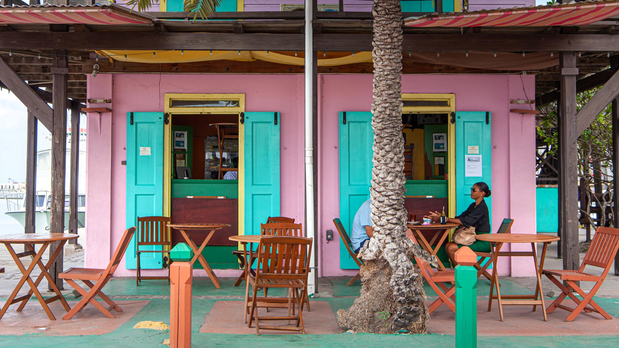 圣约翰的丰富多彩的建筑安提瓜岛的首都