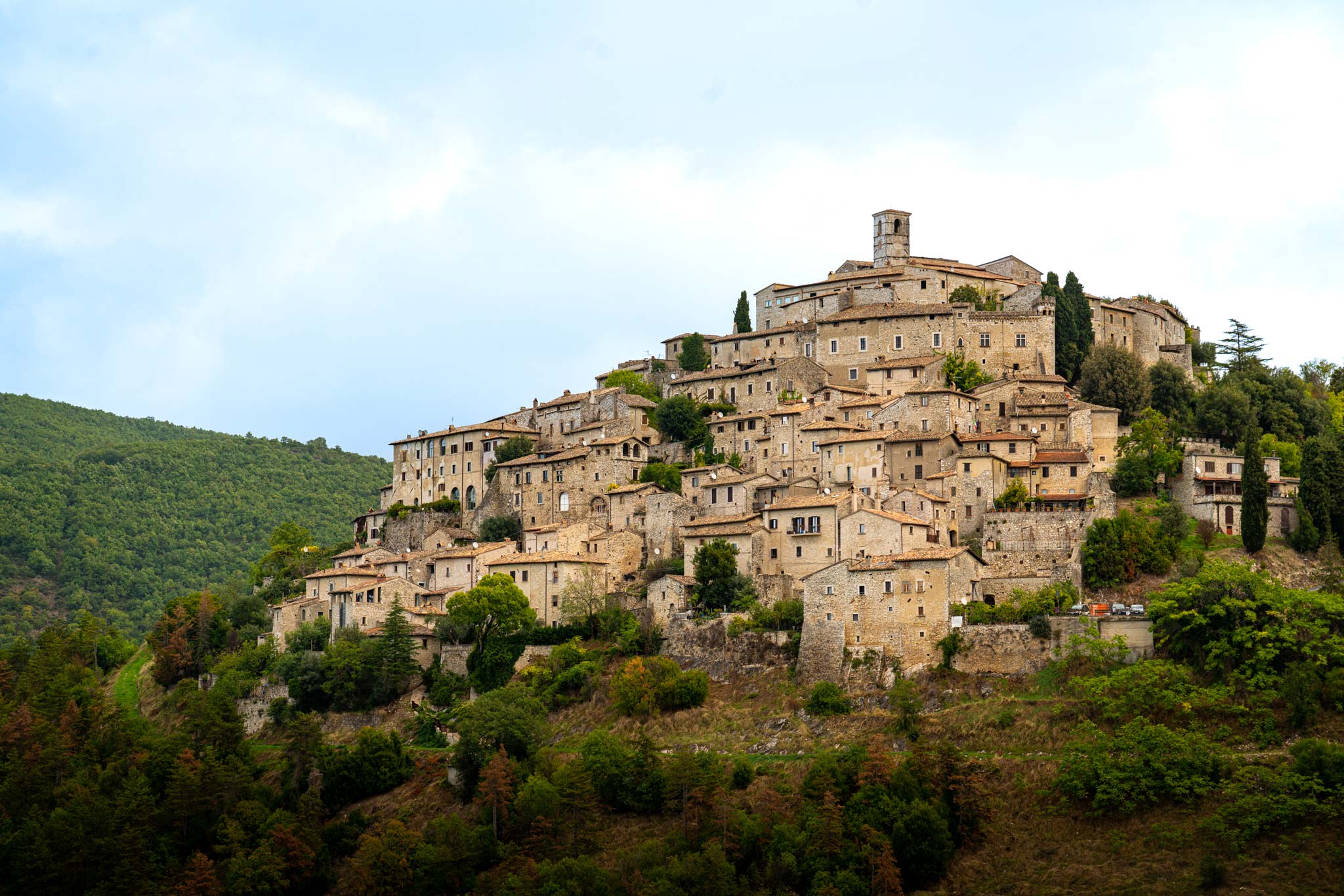Labro看到从远处,罗马附近最美丽的村庄之一